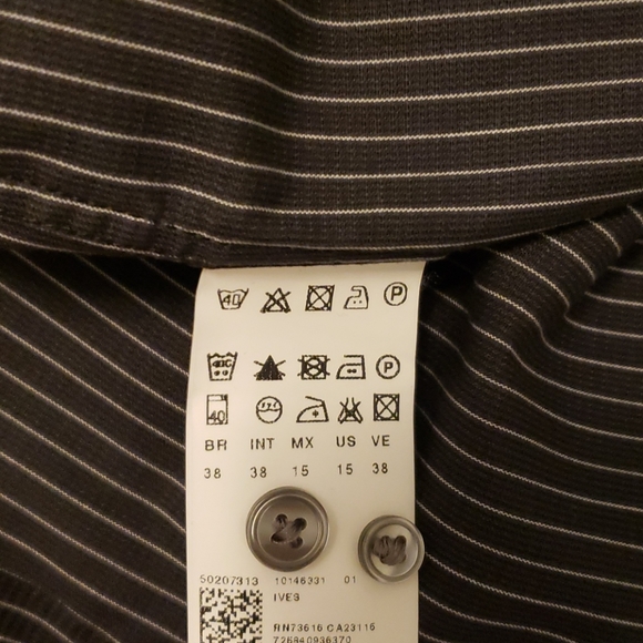 Men's Hugo Boss Slim Fit Dress Shirt 38/15 - Picture 5 of 5